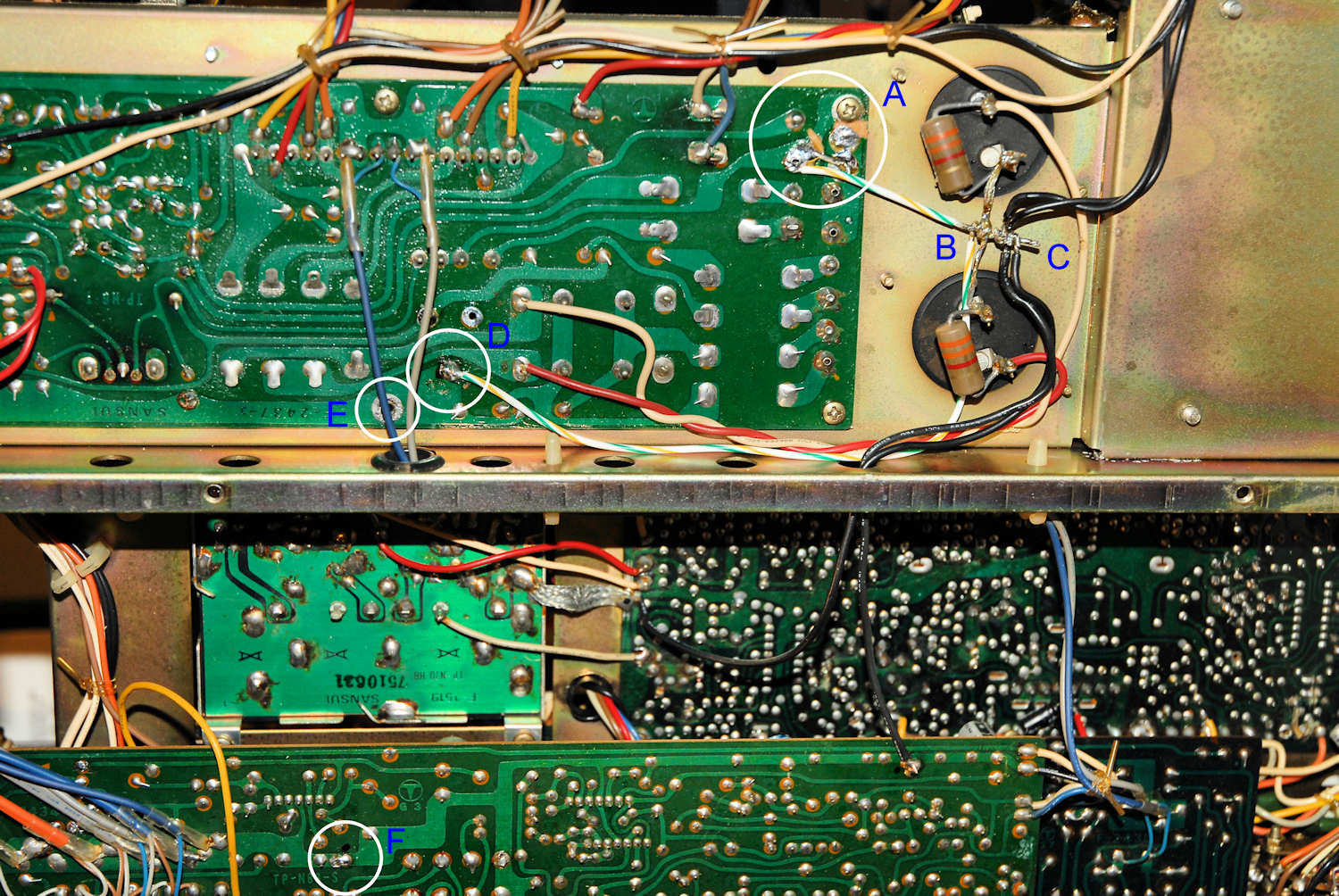 Sansui 881 corrected grounding